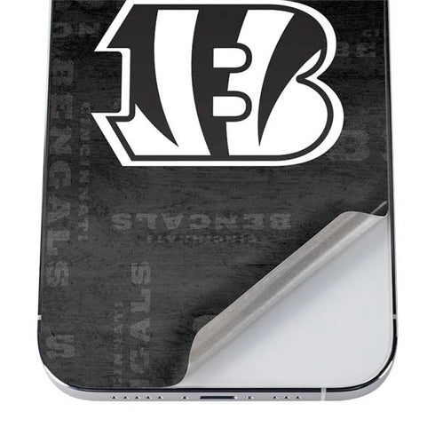 NFL Cincinnati Bengals Black & White iPhone 12 Pro Skin